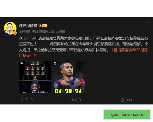 拉菲尼亚入围FIFA最佳阵容，状态稳健引发关注